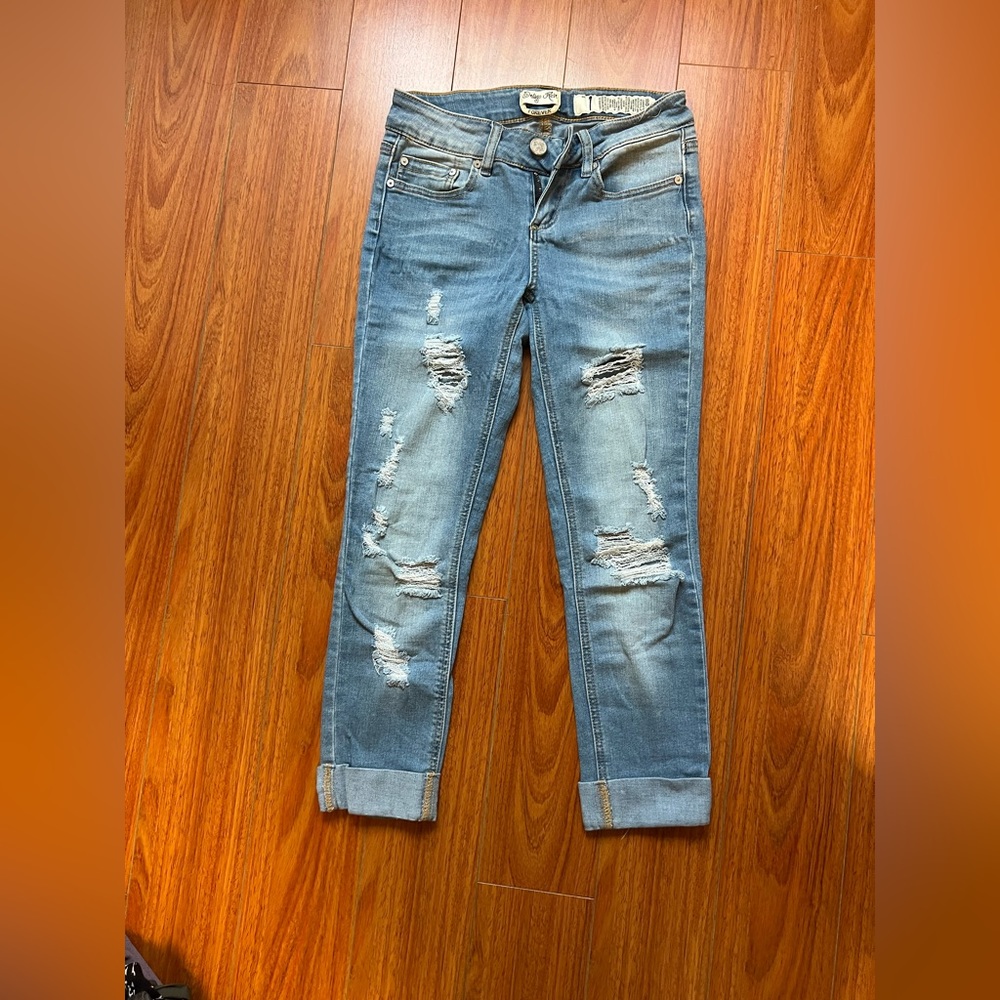 raw hem jeans